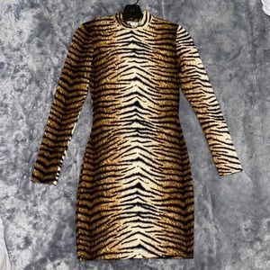 Animal print mini dress